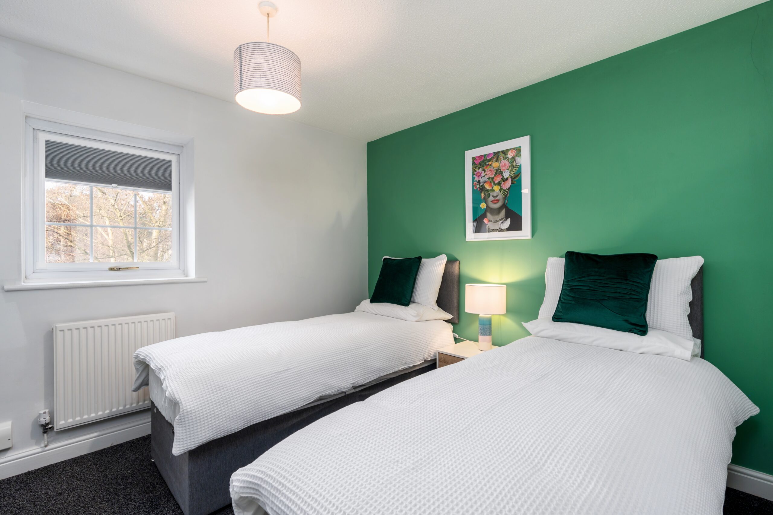 Master Bedroom - Single Beds - View From Door