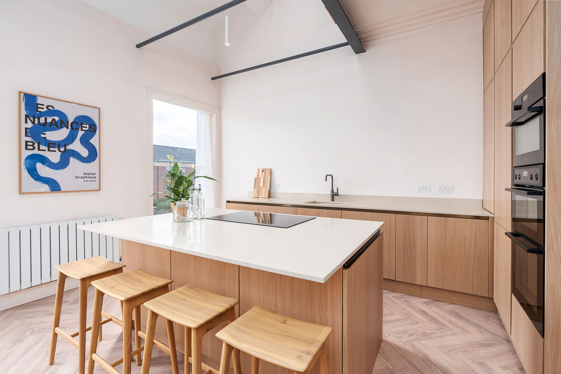 Kitchen and Bar Area